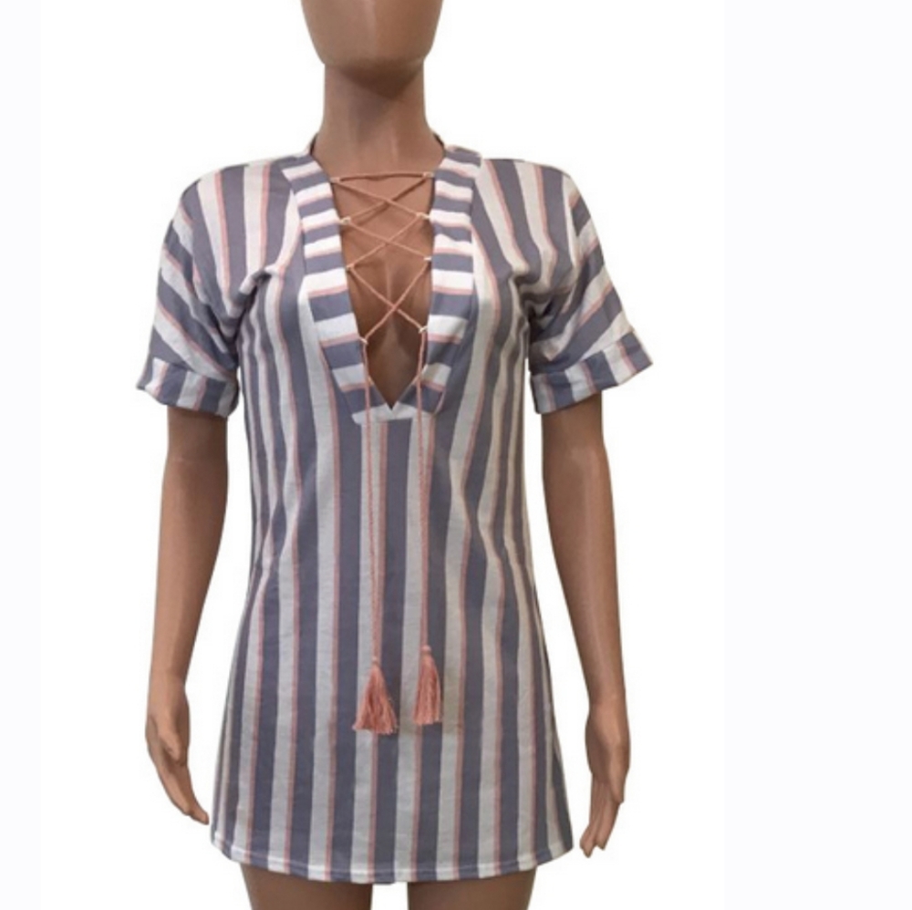 Tie Me Up Pool Cover Up or Lounge Dress/Top~NWOT
